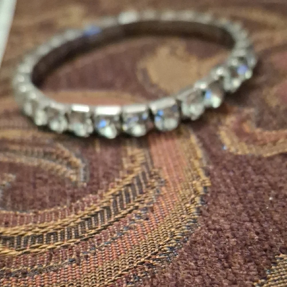 Elegant Silver Crystal Bracelet